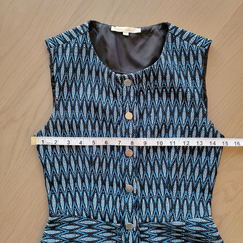 ๐ HOST PICK Maje blue jacquard dress Size 1 - Picture 11 of 13